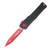 Microtech Combat Troodon GEN III OTF Auto Red Standard Blade Red Claw Black Chassis AUMT11421RDSK