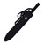 Z Hunter Double Edged Sword with Green Fabric Wrapped Handle and Black Stainless Steel 18" Blade Model ZB-122