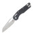 Microtech MSI S/E Folding Knife Black Tri-Grip Polymer Blue - Stonewash MT210T10PMBKA1