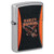 Zippo Harley Davidson Orange & Black Eagle Street Chrome ZP47097