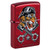 Zippo Rietveld Tiger & Pistons  Design Candy Apple Red ZP46934