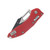 Microtech Stitch RAM-LOK Folding Knife Black Standard Edge/Fluted Red MT169RL1FLRD