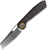 Vosteed Xeno Vanchor Lock Folding Knife Satin Vanax Tanto/Dark Reddish Purple Titanium A3804