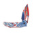 Mtech USA 250th Ann. Spring Assisted Linerlock Folder R-W-B Statue of Liberty Handle MT-A2066RD-250