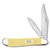 Case XX Yellow Synthetic Carbon Steel Peanut Folding Knife