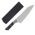Microtech 8in Chef Knife Stonewash Standard Black Cherry G-10 MT3000B10BC