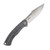 We Knife Co. Essential Knight Folder Gray Titanium W/Etched Pattern Handle Satin M390 Blade WE24003-3