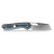 Vosteed Kroc Folder S35VN Satin Blade Grey Aluminum and Ocean Micarta Handle