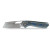 Vosteed Kroc Folder S35VN Satin Blade Grey Aluminum and Ocean Micarta Handle