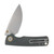 Vosteed Porcupine Thumb Stud Folder 14C28N SW Blade Green Micarta Handle A2611