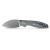 Vosteed Shilin Cutter® Folding Knife Elmax SW Blade Gray Aluminum Left Handed Handle