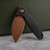 Vosteed Shilin Cutter Folding Knife 154CM Copper Dune Blade Black Aluminum Handle A2812