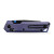 Vosteed Parallel Folder S35VN Black Stonewash Blade Purple Titanium Handle A3518