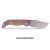 Vosteed Naga Folding Knife S35VN Stonewash Blade Copper Raindrop Micarta Handle A3904