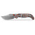 Vosteed Naga Folding Knife S35VN Stonewash Blade Coral Orbit Bamboo Micarta Handle A3907