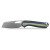 Vosteed Kroc 329 Folding Knife S35VN Stonewash Blade Dark Slate Blue Aluminum and GID G10 Handle A1814
