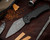 Defiant 7 Seax Boomerang 4.88in Plain Damascus Reverse Tanto