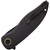 Petrified Fish Simum Linerlock Folder Black STN WSH Blade Black Canvas Micarta Handle PFKP06DMDW