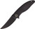 Petrified Fish Simum Linerlock Folder Black STN WSH Blade Black Canvas Micarta Handle PFKP06DMDW