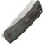 Petrified Fish Flavorist Linerlock Folder Satin K110 Cleaver Style Blade Green Canvas Micarta Handles PFKE05GRMP