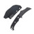 Half Face Vulture Fixed Knife Black G10 Ti Allen Bolts Iron Grip Open Tang HFVULTUREBK