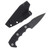 Half Face 3" HUMINT- Black G10, Ti Allen Bolts, Textured Grip HFHUMINTBK
