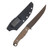 Half Face Crow Breakdown- Coyote/OD Green G10, Midnight Bronze Cerakote, Allen Bolts, Textured Grip HFCROWBDCY