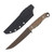 Half Face Crow Breakdown- Coyote/OD Green G10, Midnight Bronze Cerakote, Allen Bolts, Textured Grip HFCROWBDCY