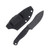 Half Face Blades Skinner Jr 3.7in Plain Black Modified Drop Point 1