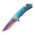 Tac-Force Spring Assisted Linerlock with Rainbow Coated