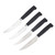 Wusthof Partner 4 pc Steak Knife Set Black Handles 1061860401