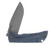 McNees PM Mac 2 Folding Knife Gen 2 Stonewash MagnaCut/Blue Frag Titanium MAC3PMFGATBLSW