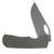 McNees Dixon Folding Knife Stonewash MagnaCut/Frag Bronzed Green Titanium with Stonewash Hardware MCDIXFGATGNBZSWHW