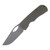 McNees Dixon Folding Knife Stonewash MagnaCut/Frag Bronzed Green Titanium with Stonewash Hardware MCDIXFGATGNBZSWHW