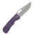 McNees Dixon Folding Knife Stonewash MagnaCut/Frag Atomic Violet Titanium with Satin Hardware MCDIXFGATVIOSATHW