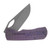 McNees Dixon Folding Knife Stonewash MagnaCut/Frag Atomic Violet Titanium with Stonewash Hardware MCDIXFGATVIOSWHW