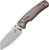 Bestech Cicadas Wing Ironwood 3.15in Plain Satin Reverse Tanto