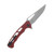 Dead Reckon Integral Vertebrae Dark Red - Black Anchor 3.42in Plain Stonewash New Sexy Modified Clip Point