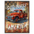 SH God Bless America Tin Sign