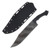 Work Tuff Gear Blackout Apocalypto Fixed Blade Knife Apocalyptic K329/Black G-10 with Red Liner ABR-K329