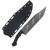 Work Tuff Gear Blackout Apocalypto Fixed Blade Knife Tiger Stripe K329/Black G-10 with Red Liner TBR-K329TS