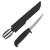 Marttiini Basic 7.88in Fillet Knife Black Textured Rubber Handle W/Sheath MN817010