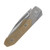 Griffin X Series 1946 Slipjoint Folding Knife Belt Satin S90V/Stonewash Titanium with Stonewash Brass Inlay GRIFF1946BSLSWSWB