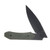 Griffin X Series Bolster Lock Folding Knife Blackwash Magnacut/Blackwash Titanium with OD Green G-10 Inlay GRIFFXSERIESBSLSWBMI