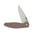 Three Rivers ATOM Linerlock Folder MagnaCut Steel Blade Burlap Micarta Smooth 3D Contoured Scales DLR-ATM-MIC-3D