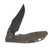 Hinderer XM-24 Vintage Series Folding Knife Black Parkerized 1095 Tool Steel Skinny Bowie/Smooth Walnut KXM40SKBOTWSMWAL