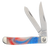 Bear & Son SMKW Exclusive Star-Spangled Firecracker Glow in the Dark and UV Reflective Trapper Folding Knife SSF07