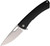 DPX Gear Aculus Flipper Aluminum Black Handle D2 Steel Blade DPXDPACF053