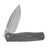 KB Knives Albatross Framelock Folder Flamed Ti W/Micro Mill BB M390 Clip Point KUB471B