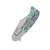 Finch Knife Co Snub Nose Framelock Folder Abalone Handle 154CM Clip Point Blade SN600